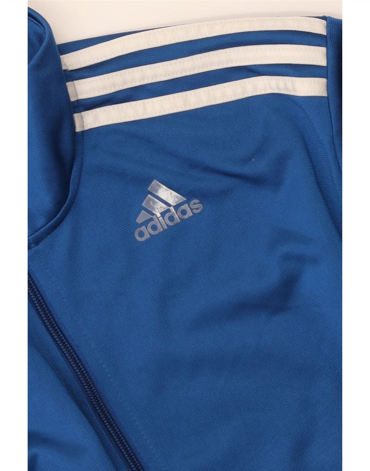 Adidas Herren Trainingsanzug Top Jacke UK 42/44 Large Blau Polyester