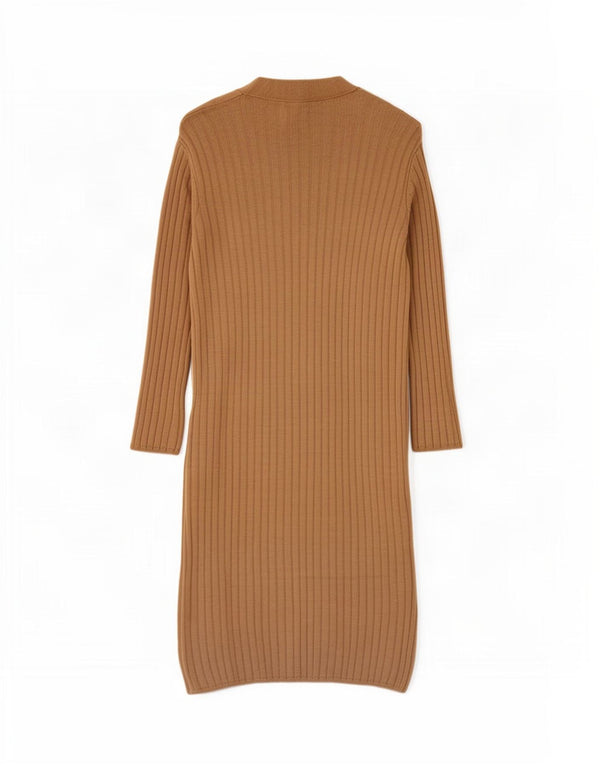 Marks & Spencer Damen Longline-Cardigan-Pullover UK 10 Small Beige