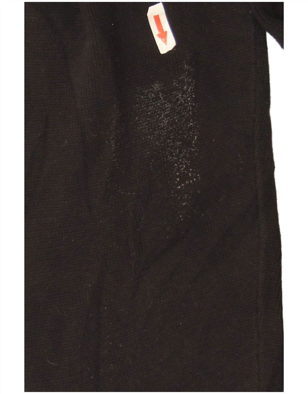 Zara Damen-Pullover, übergroß, Rundhalsausschnitt, Gr. 14, mittelschwarz, Baumwolle