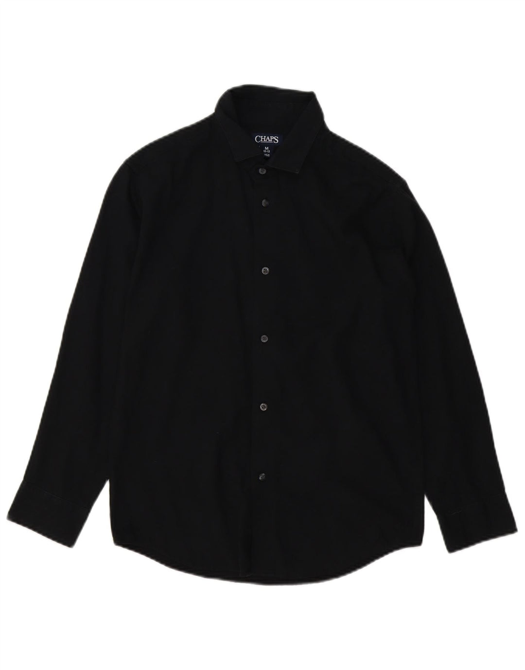 CHAPS Boys Shirt 10-11 Years Medium Black Cotton
