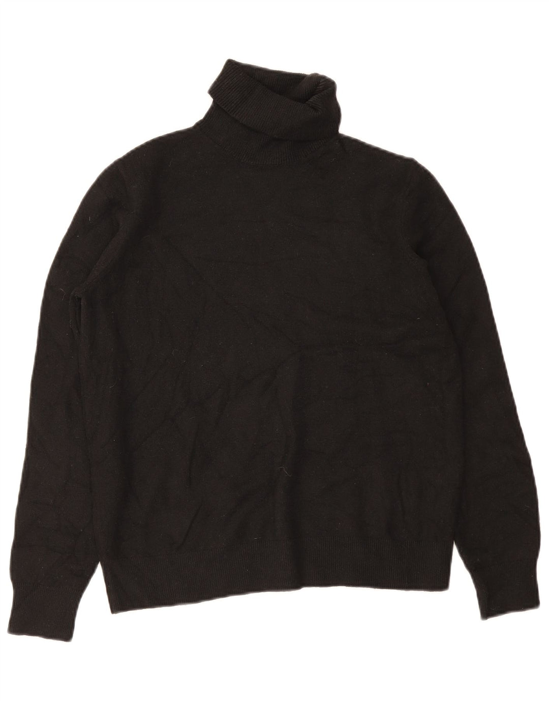 Marks & Spencer Herren-Pullover mit Rollkragen, Größe S, Schwarz, Polyester