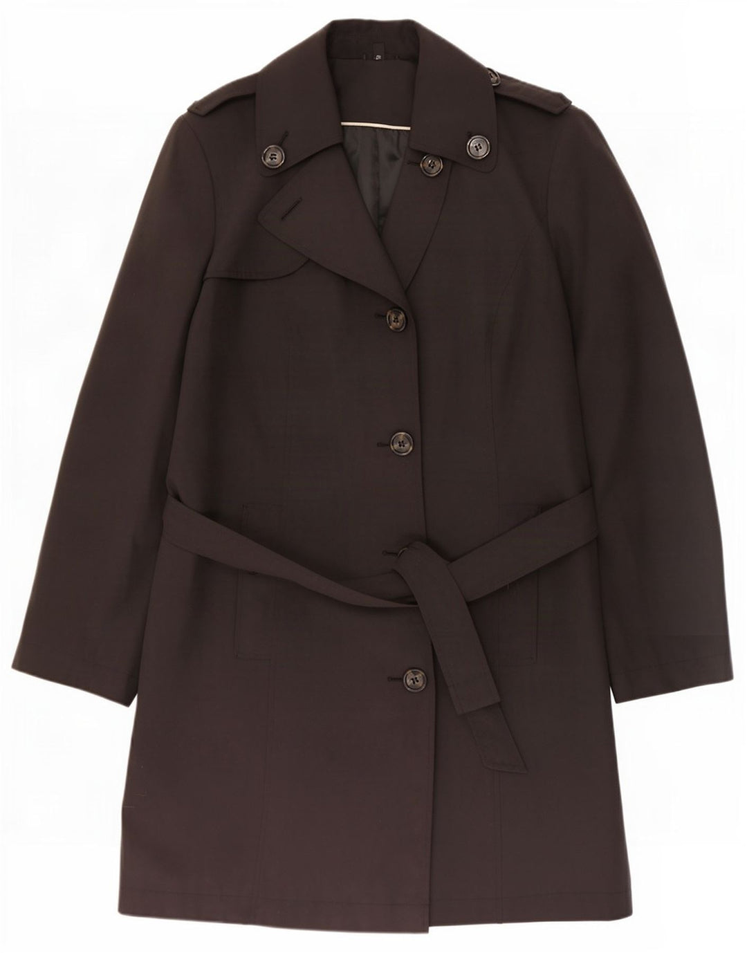 Marks & Spencer Damen Trenchcoat UK 22 3XL Schwarz Polyester