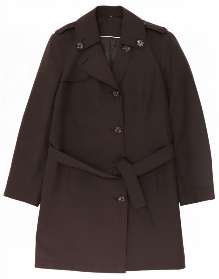 Marks & Spencer Damen Trenchcoat UK 22 3XL Schwarz Polyester