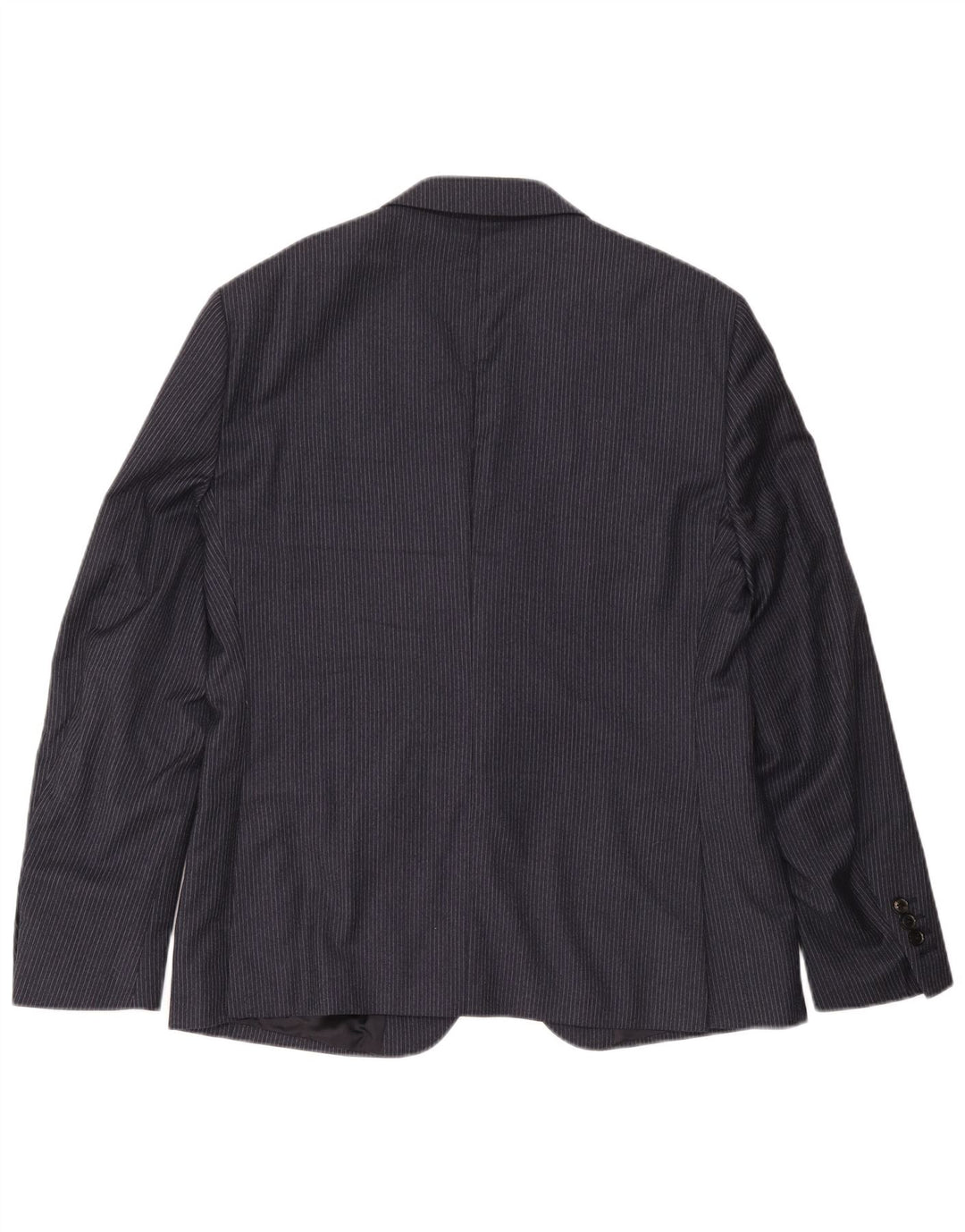 Reiss Herren-Blazer mit 2 Knöpfen, UK 40, große marineblaue Nadelstreifenwolle