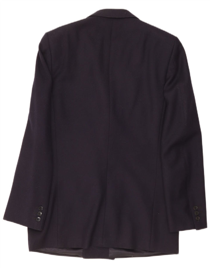Facis Herren-Blazer, zweireihig, IT 50, groß, marineblau, Wolle