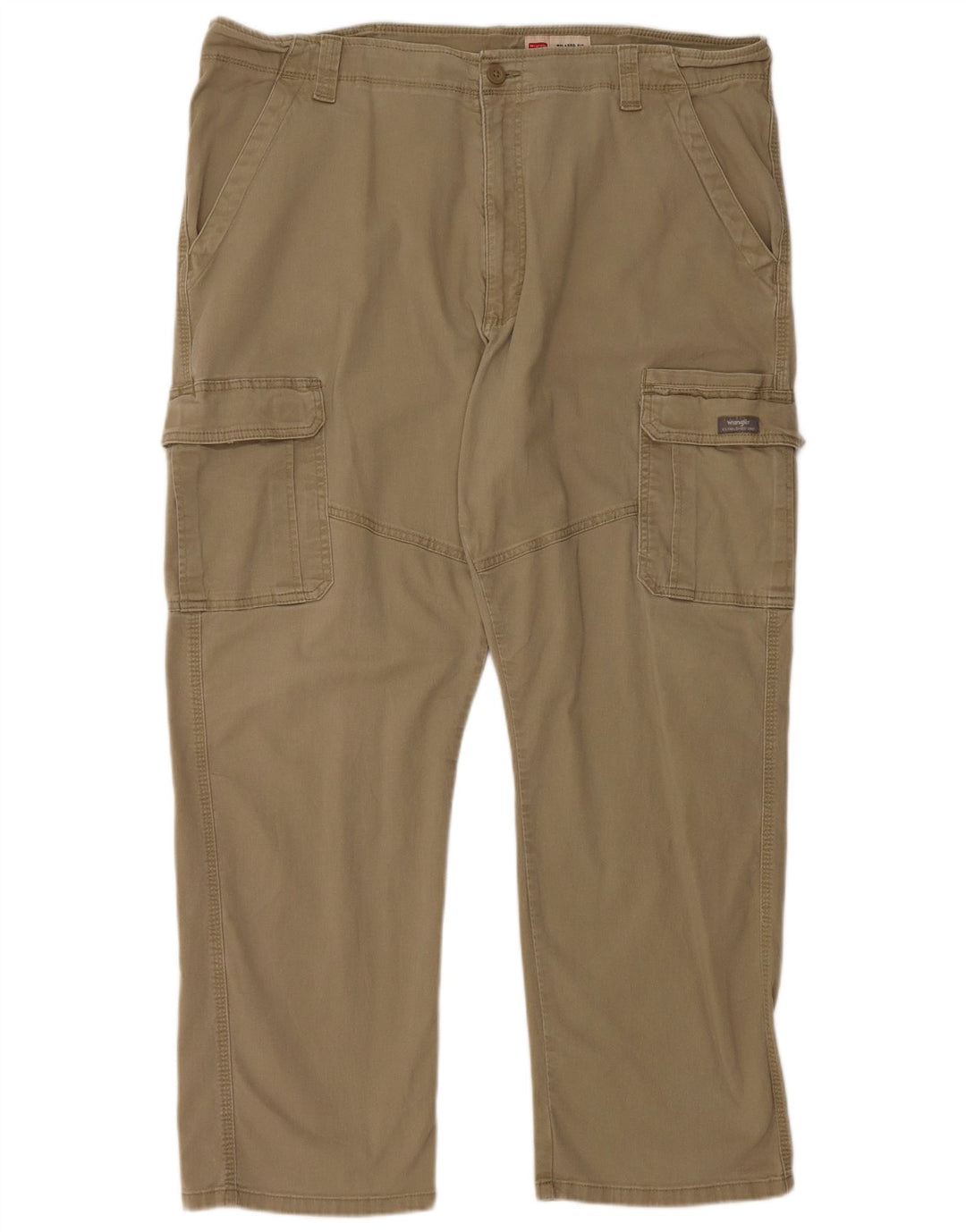 WRANGLER Herren-Cargohose mit entspannter Passform, W40 L30, beige Baumwolle