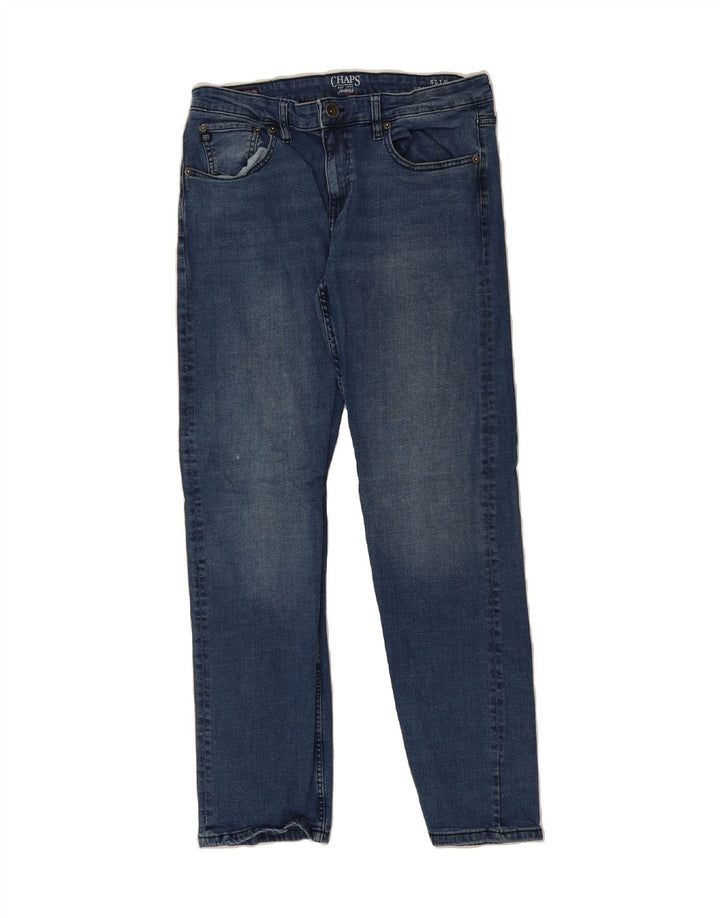 CHAPS Mens Slim Jeans W32 L34 Blue Cotton Vintage Chaps and Second-Hand Chaps from Messina Hembry 