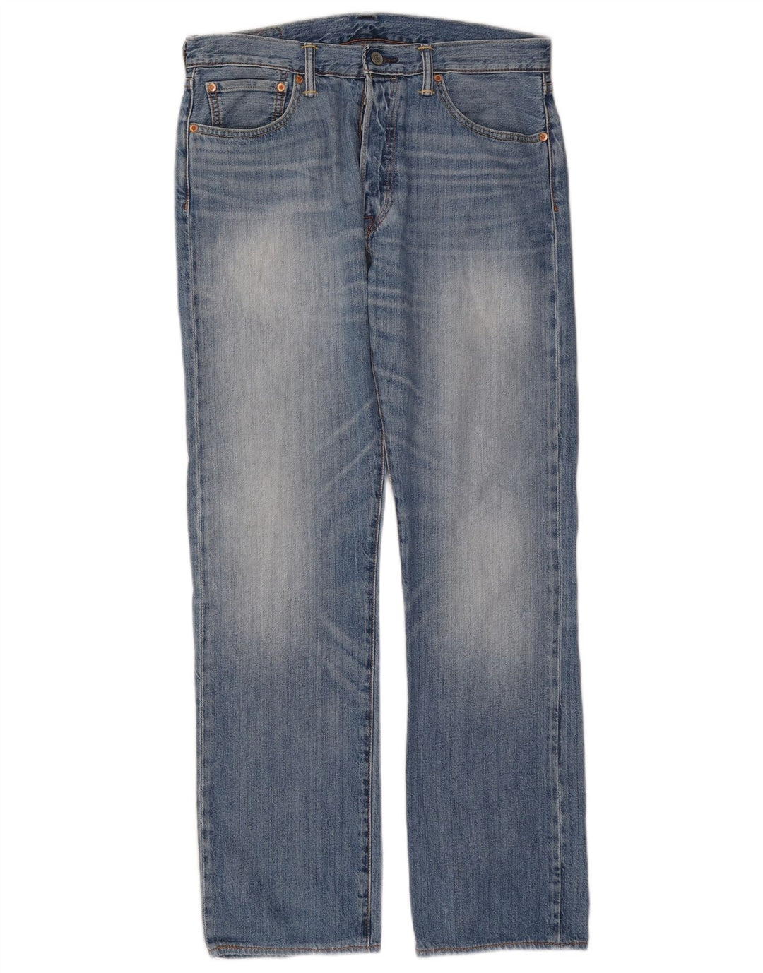 Levi's Herren 501 Straight Jeans W32 L32 Blaue Baumwolle
