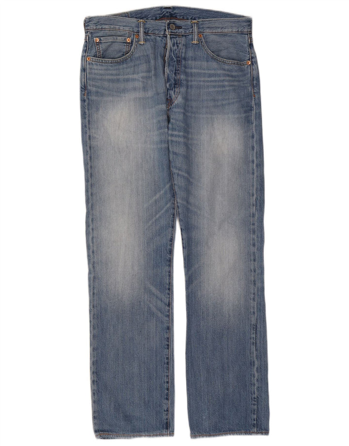 Levi's Herren 501 Straight Jeans W32 L32 Blaue Baumwolle