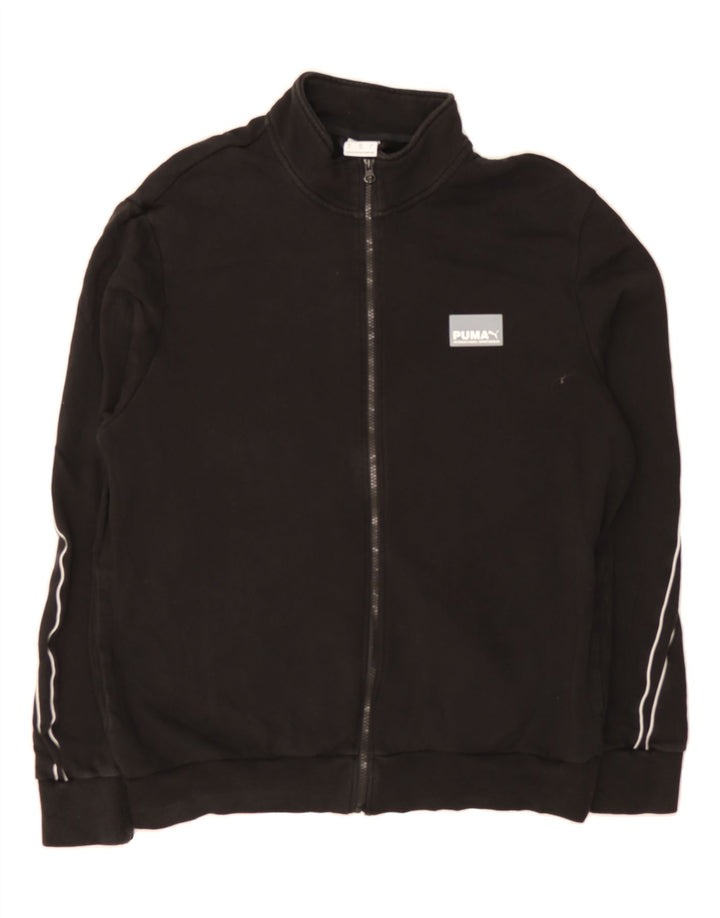 PUMA Mens Tracksuit Top Jacket XL Black Vintage Puma and Second-Hand Puma from Messina Hembry 