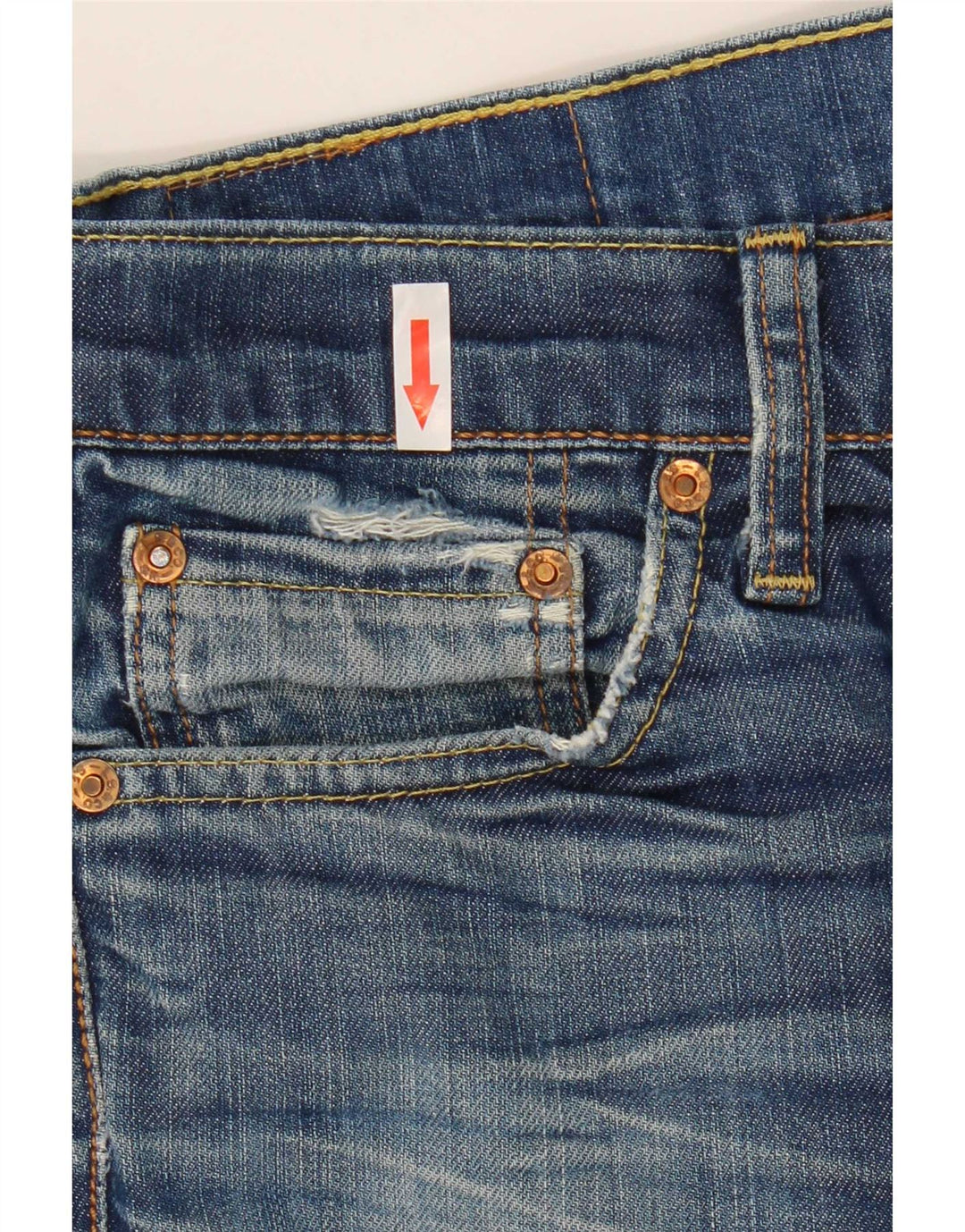 Levi's Damen 511 Slim Jeans W30 L34 Blaue Baumwolle