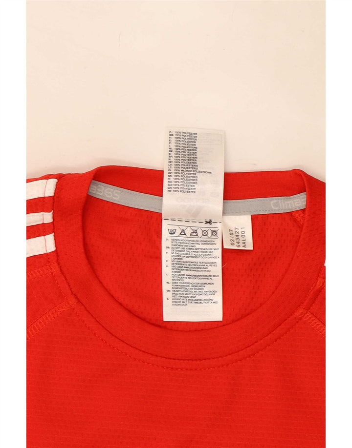 Adidas Herren Kruger Graphic T-Shirt Top Mittelrotes Polyester