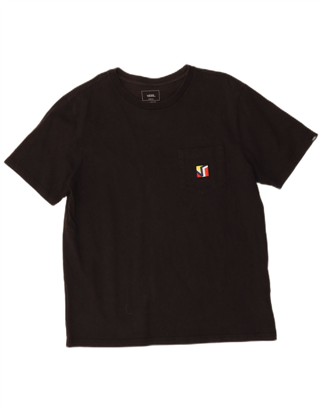 Vans Herren-T-Shirt mit entspannter Passform, mittelschwarze Baumwolle