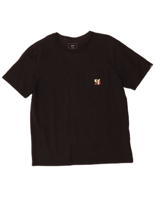 Vans Herren-T-Shirt mit entspannter Passform, mittelschwarze Baumwolle