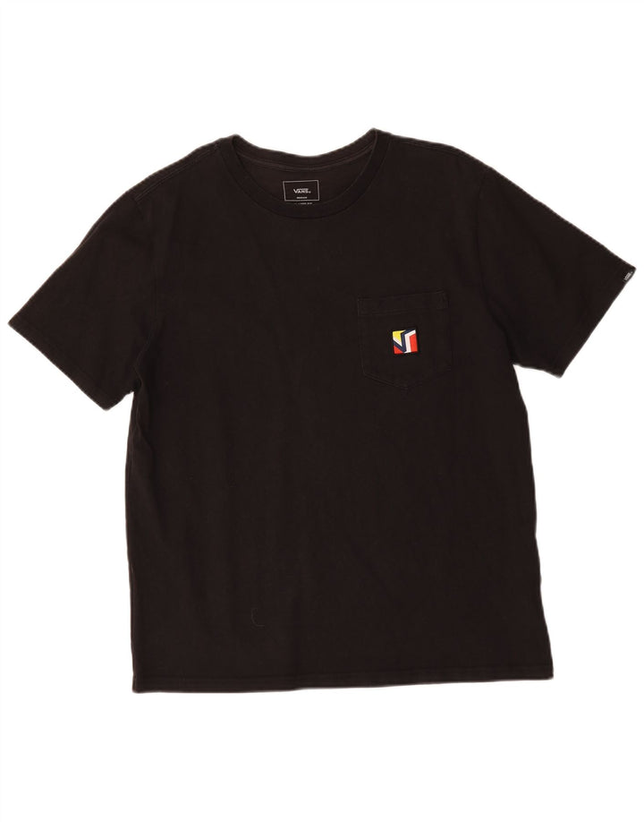 Vans Herren-T-Shirt mit entspannter Passform, mittelschwarze Baumwolle