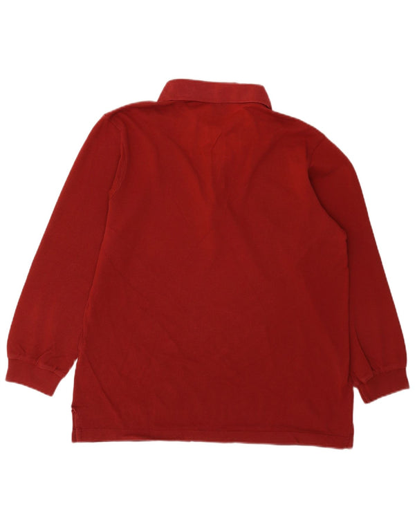 Paul & Shark Jungen Yachting Langarm-Poloshirt, 15–16 Jahre, Größe L, Rot