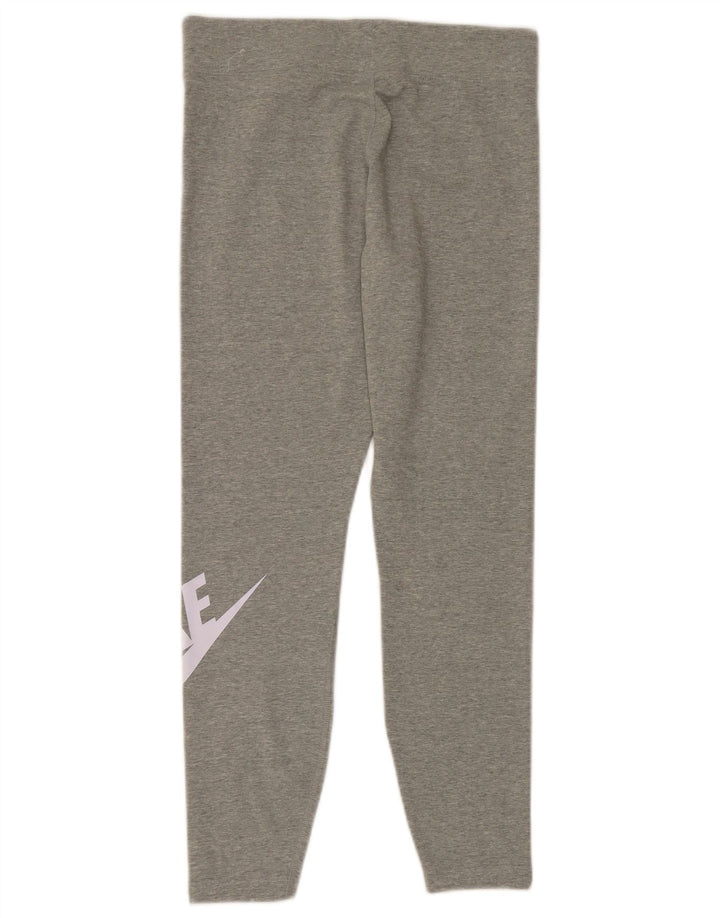 Nike Womens Graphic Leggings UK 14 Large Graue Baumwolle