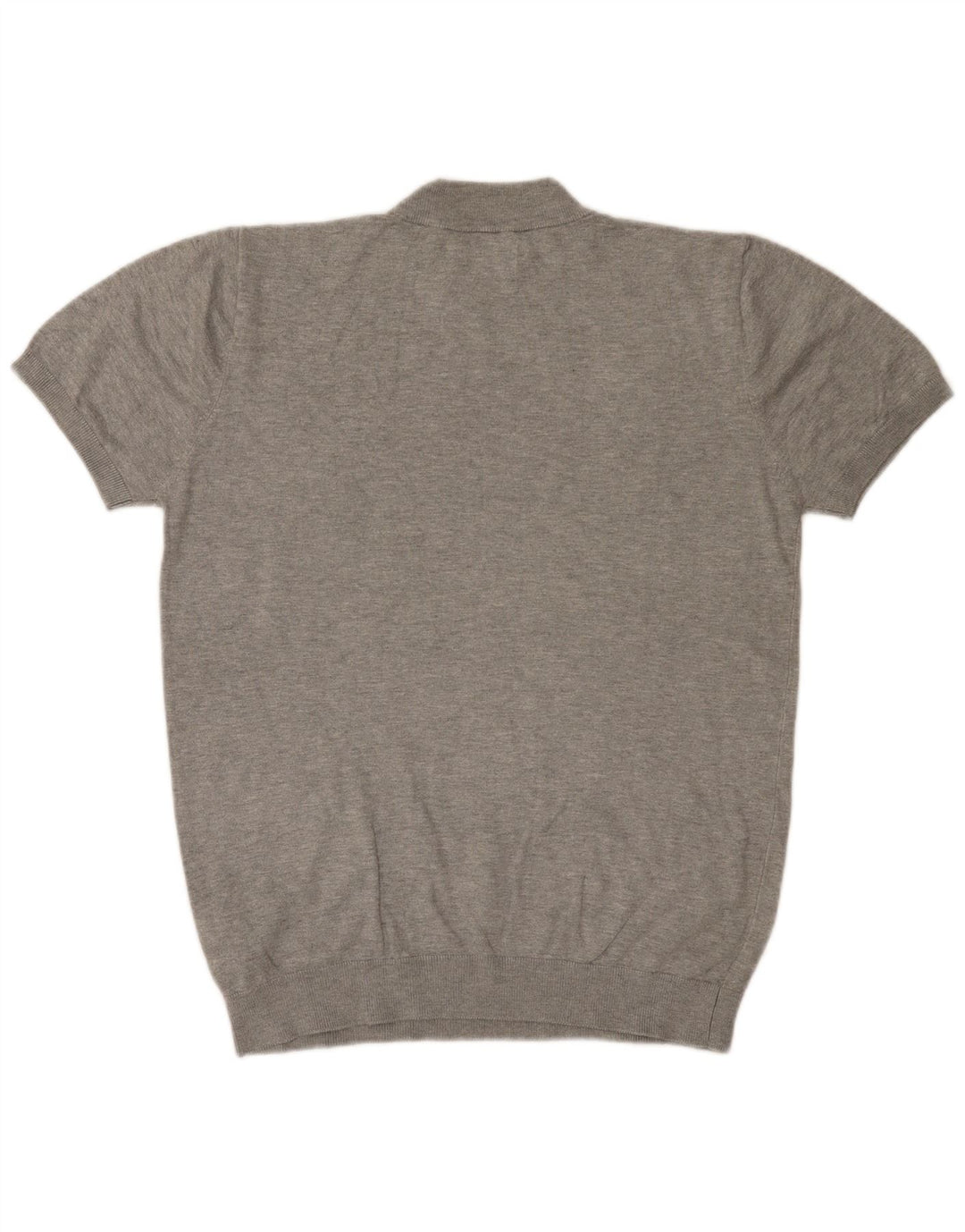 ZARA Damen Pullover mit kurzen Ärmeln und Rollkragen, Gr. 16, Grau