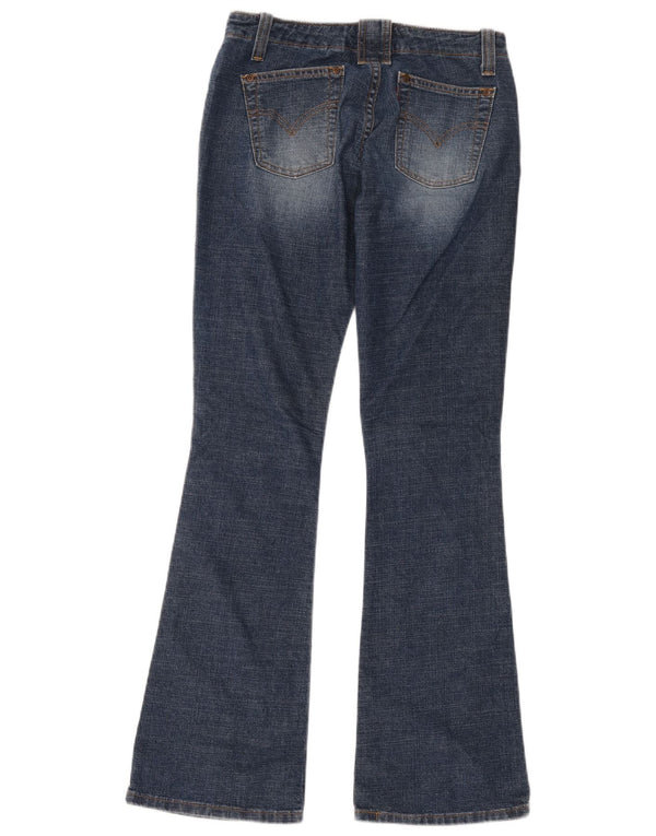 Levi's Damen 520 Super Low Flared Jeans US 7 Medium W28 L32 Blaue Baumwolle
