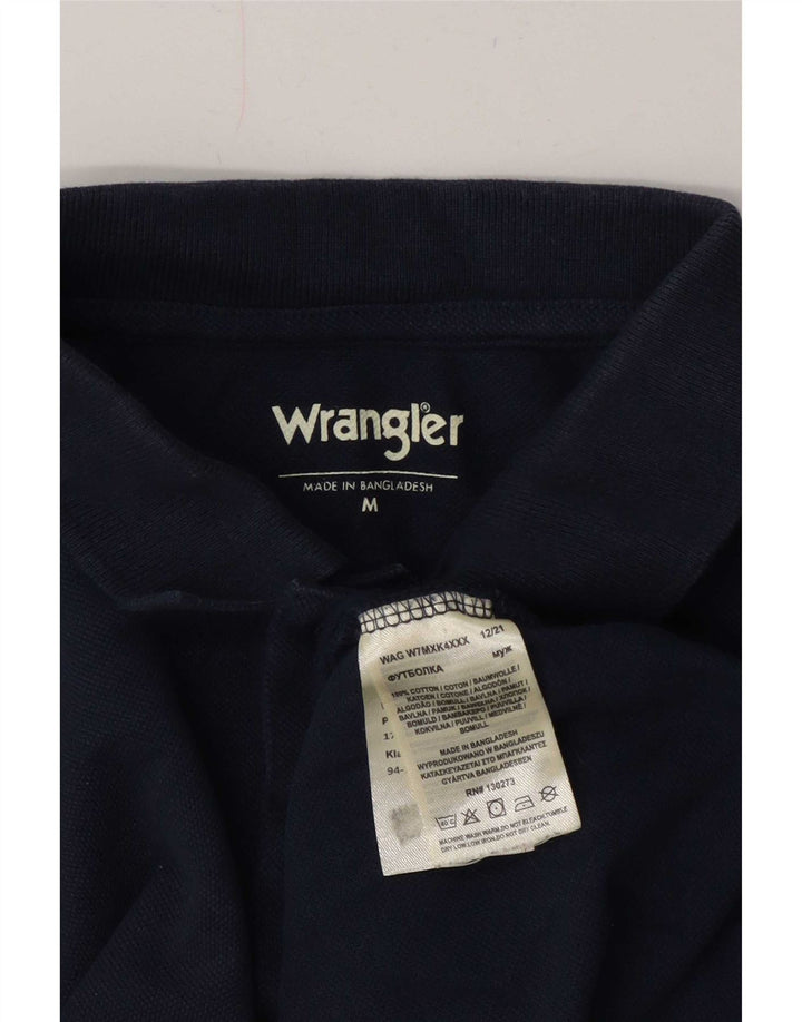 Wrangler Herren-Poloshirt, mittelmarineblaue Baumwolle