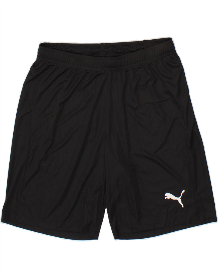 PUMA Mens Sport Shorts Medium  Black Polyester Vintage Puma and Second-Hand Puma from Messina Hembry 