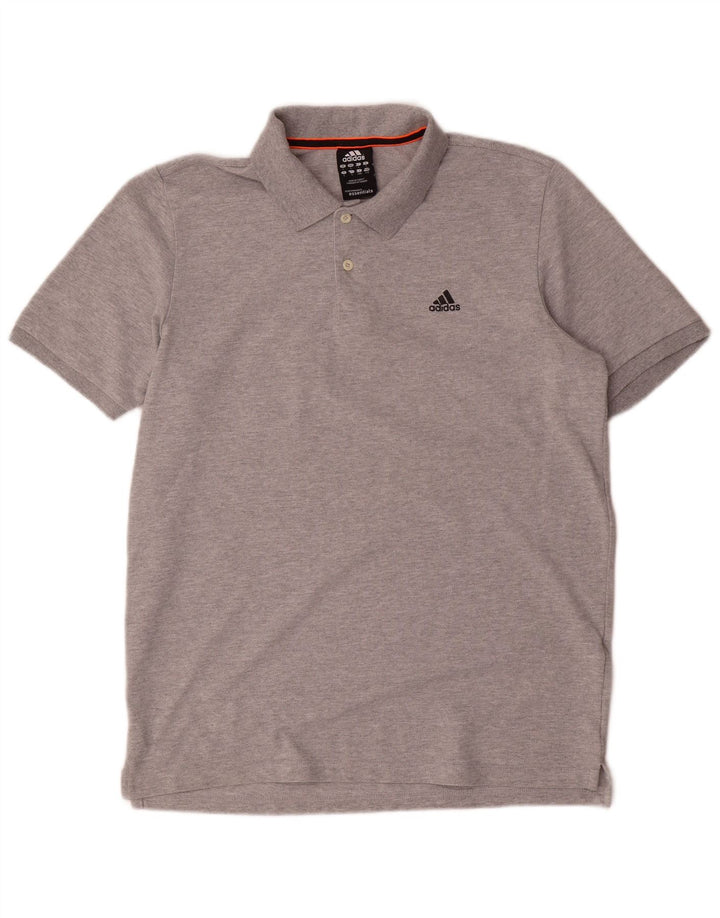 Adidas Herren Climalite Poloshirt Große graue Baumwolle
