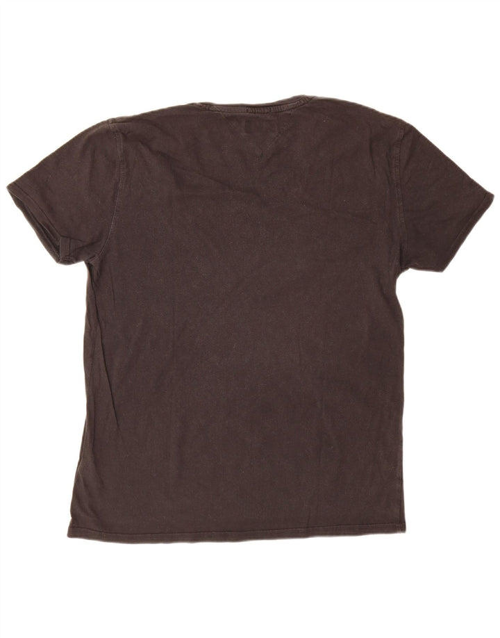 Tommy Hilfiger Herren T-Shirt Top Medium Schwarz Baumwolle