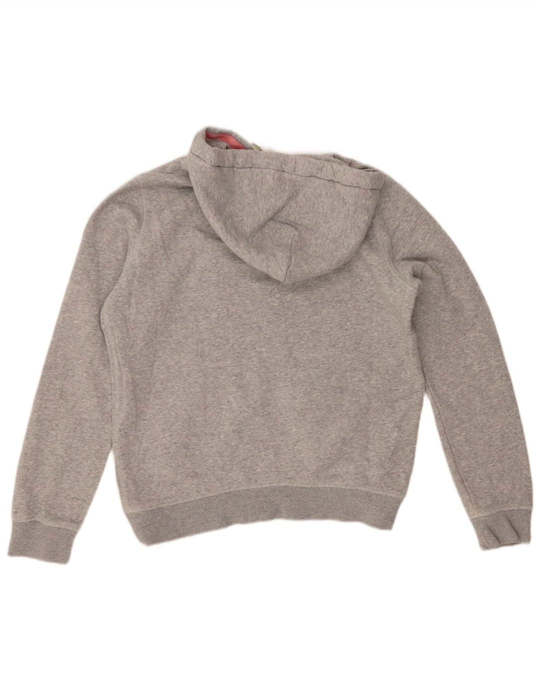 JACK WILLS Damen-Kapuzenpullover mit Grafik, übergroß, Gr. 10, Größe S, Grau, Baumwolle