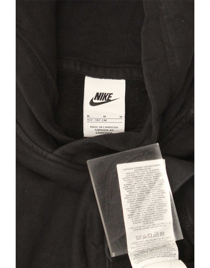 Nike Kapuzenpullover für Jungen, 10–11 Jahre, mittelgroß, schwarze Baumwolle