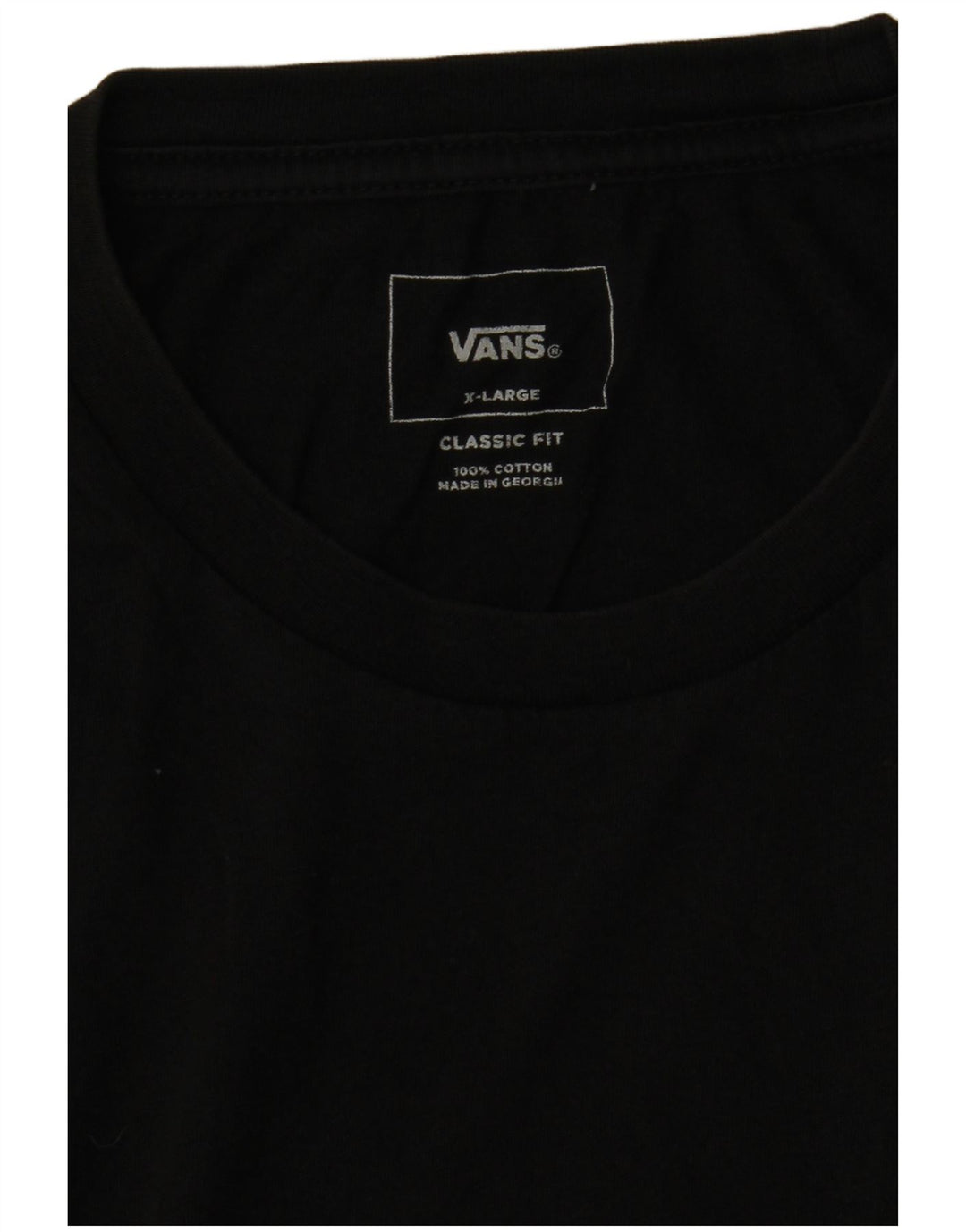 Vans Herren Classic Fit T-Shirt XL Schwarz Baumwolle