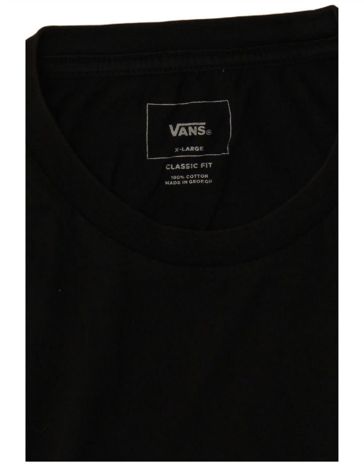 Vans Herren Classic Fit T-Shirt XL Schwarz Baumwolle