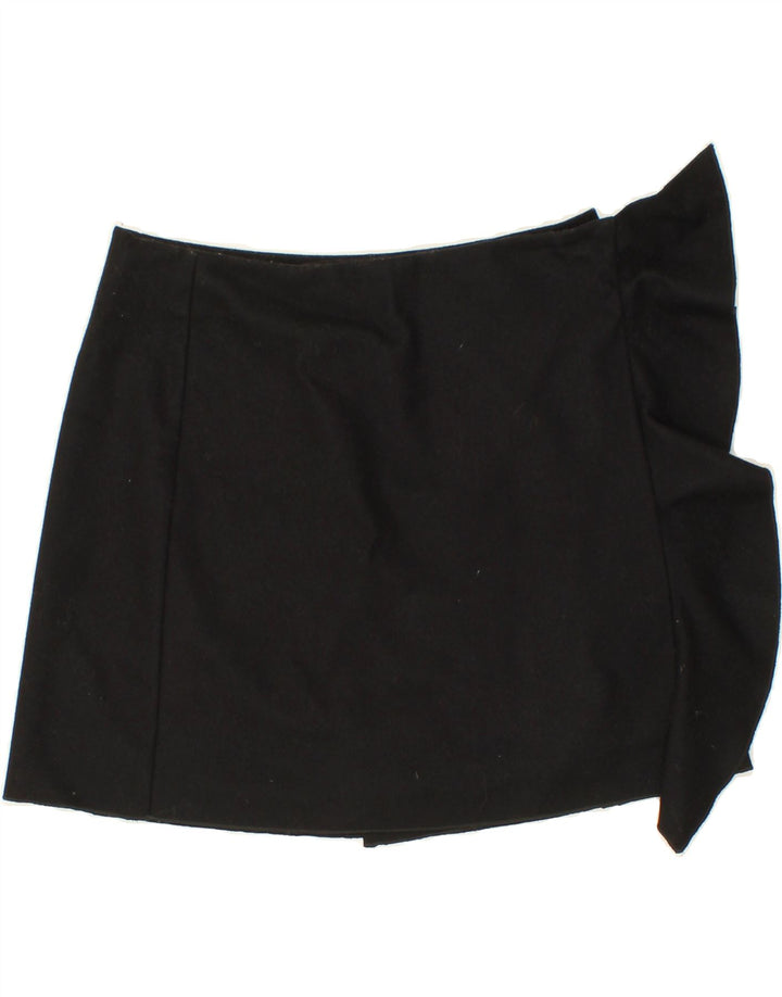 BENETTON Womens Mini Skirt IT 46 Large W32  Black Wool Vintage Benetton and Second-Hand Benetton from Messina Hembry 