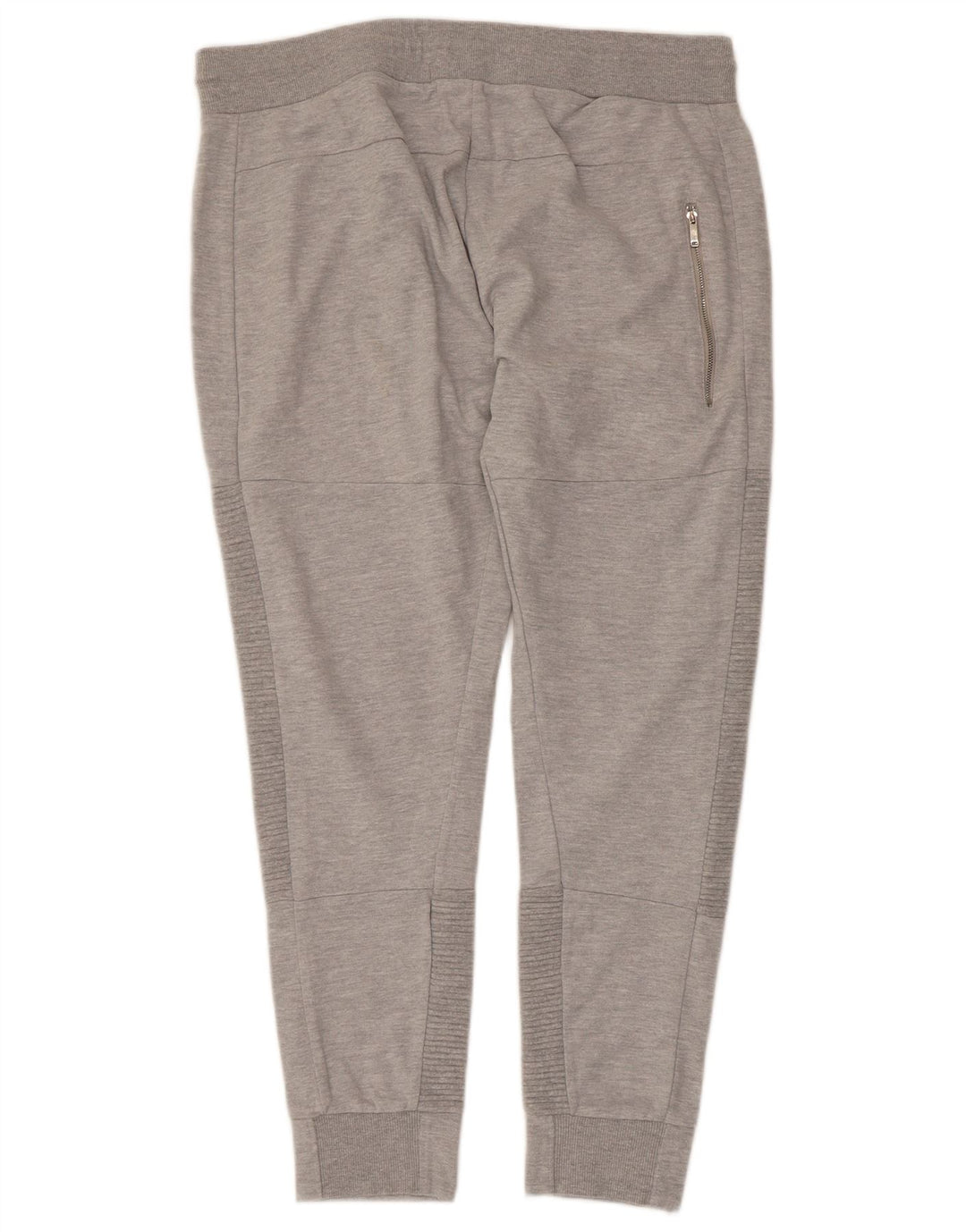 Zara Herren Crop Trainingsanzug Hose Jogger XL Grau Baumwolle