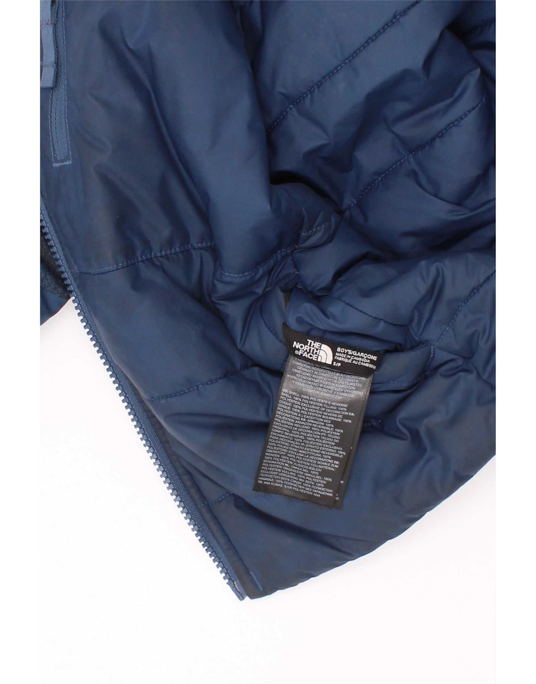 The North Face Jungen Graphic Reversible Wattierte Jacke 7–8 Jahre Small Blue