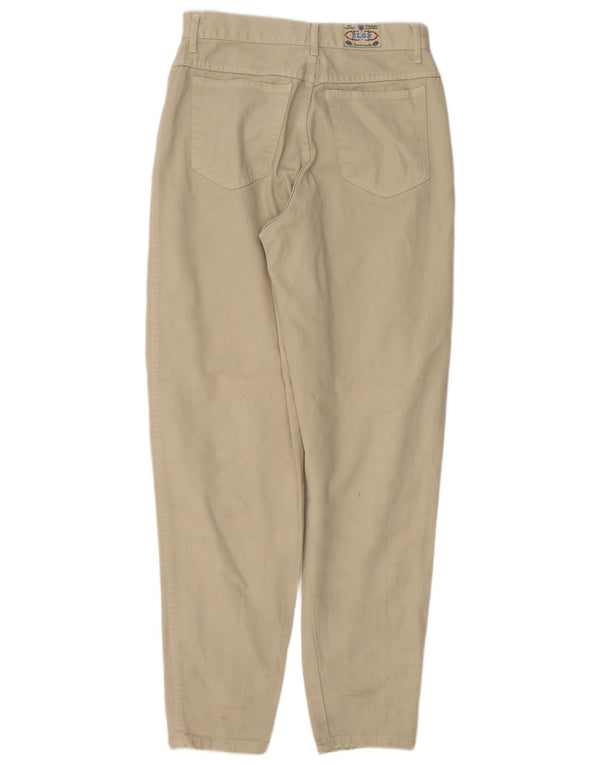 VINTAGE Damen Tapered Jeans W28 L32 Beige