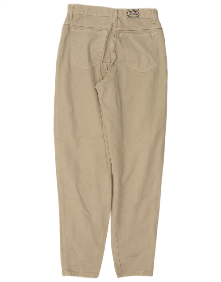 VINTAGE Damen Tapered Jeans W28 L32 Beige