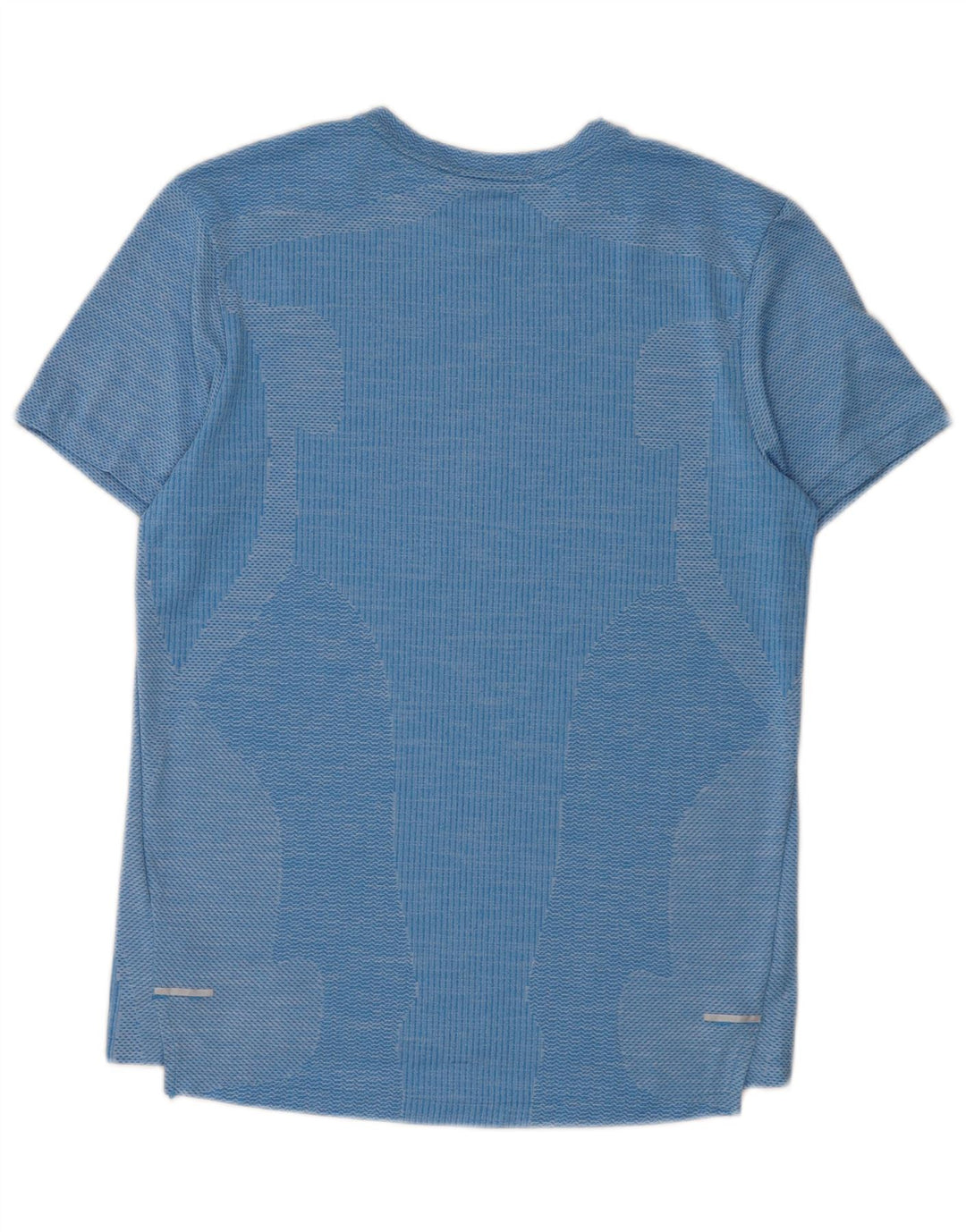 Nike Herren Dri Fit T-Shirt-Oberteil, klein, blau geflecktes Polyester
