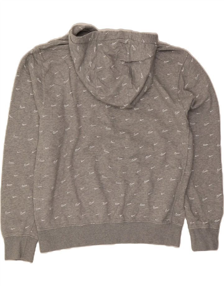 NIKE Mens Hoodie Jumper Medium Grey Spotted Cotton Vintage Nike and Second-Hand Nike from Messina Hembry 