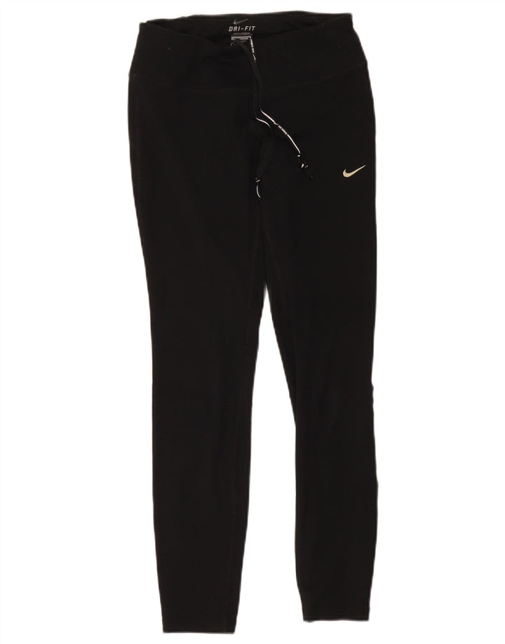 Nike Damen Dri Fit Leggings UK 6 XS Schwarz Polyester