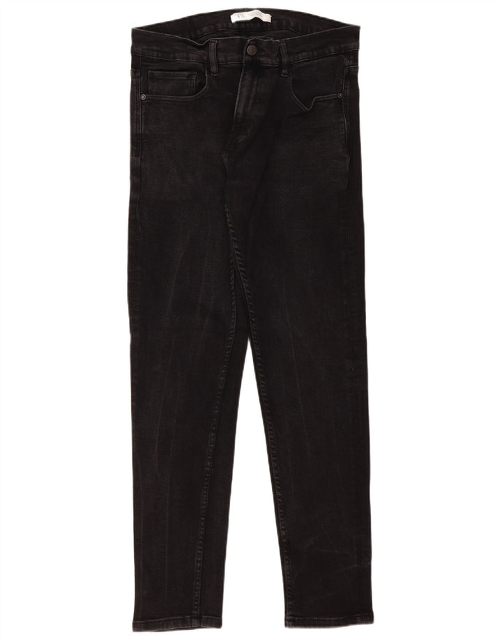 Zara Herren Slim Jeans EU 44 Large W34 L32 Schwarz