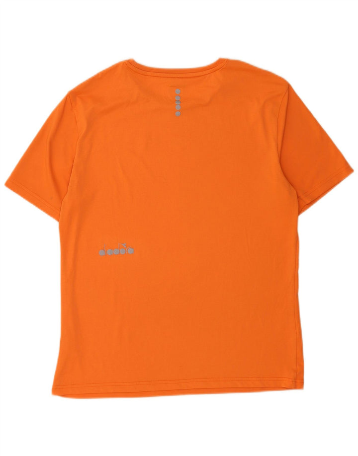 Diadora Herren T-Shirt Top Mittelorange Polyester