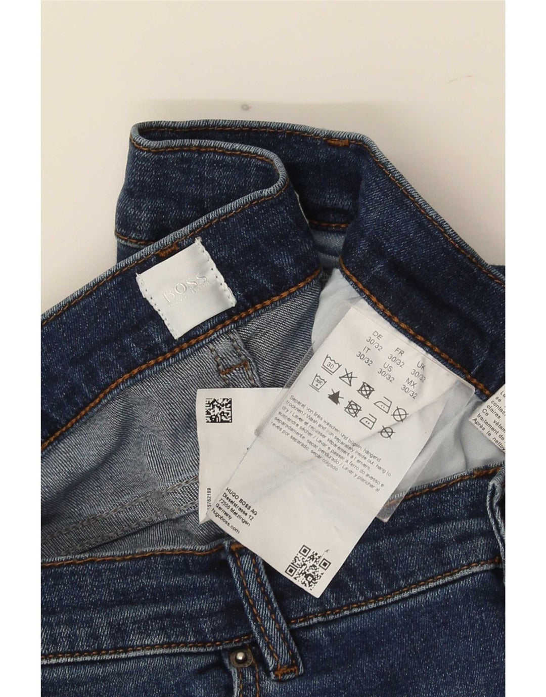 Hugo Boss Damen Slim Jeans W30 L32 Blaue Baumwolle
