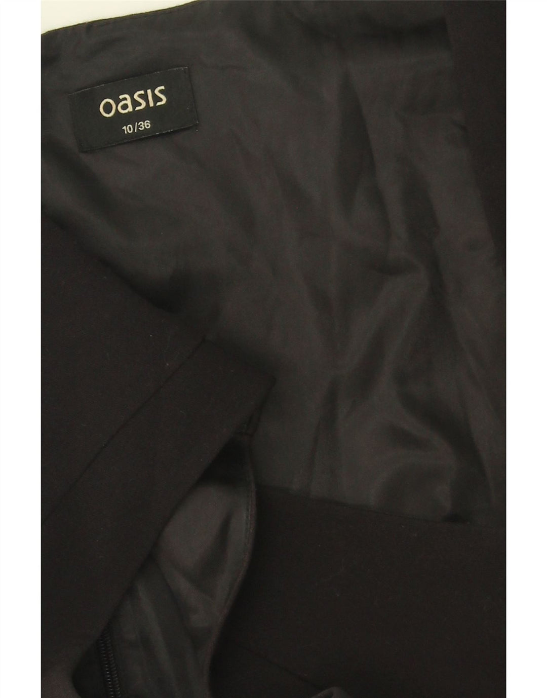OASIS Womens Sleeveless A-Line Dress UK 10 Small Black Polyester Vintage Oasis and Second-Hand Oasis from Messina Hembry 
