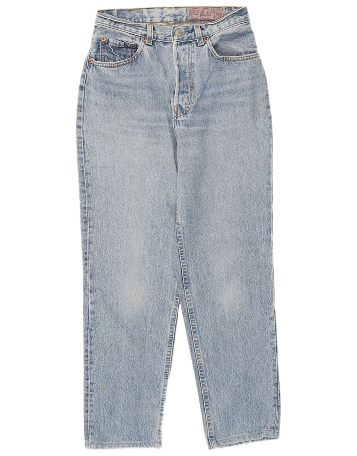 Levi's Damen 501 Straight Jeans W28 L27 Blaue Baumwolle