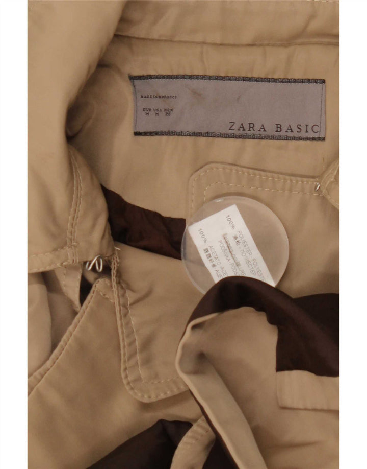 Zara Damen Trenchcoat UK 14 Medium Beige Polyester