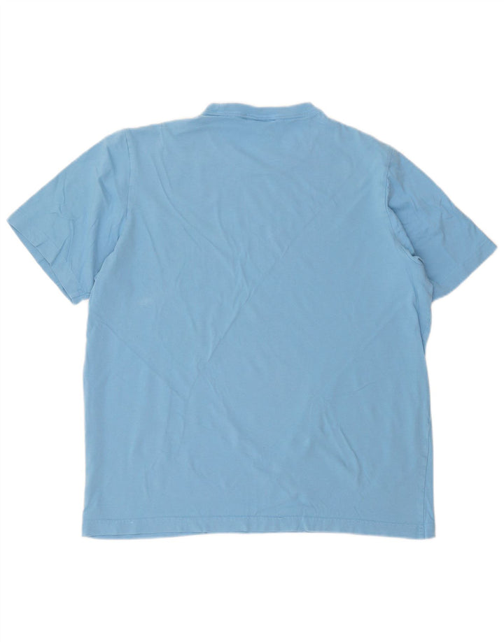 Adidas Herren T-Shirt Top Large Blau Baumwolle