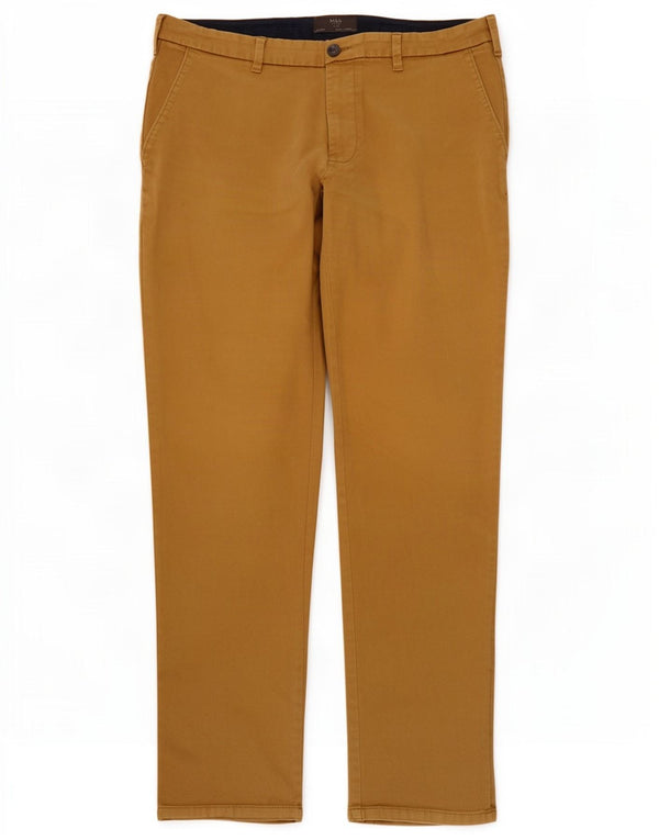 Marks & Spencer Herren Slim Chinohose W36 L31 Braune Baumwolle