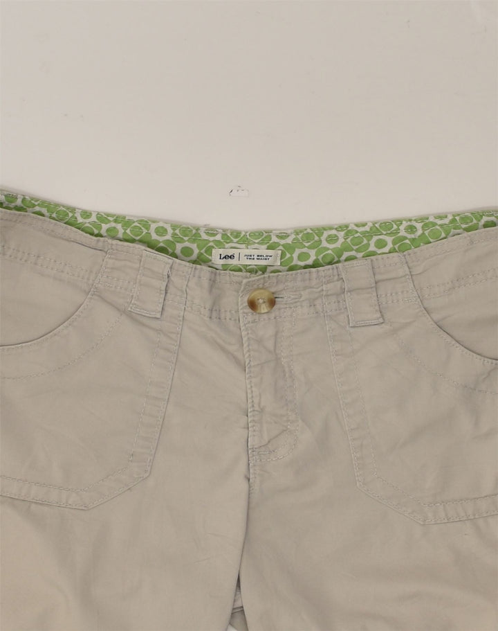 LEE Womens Casual Shorts W32 Large Beige | Vintage Lee | Thrift | Second-Hand Lee | Used Clothing | Messina Hembry 