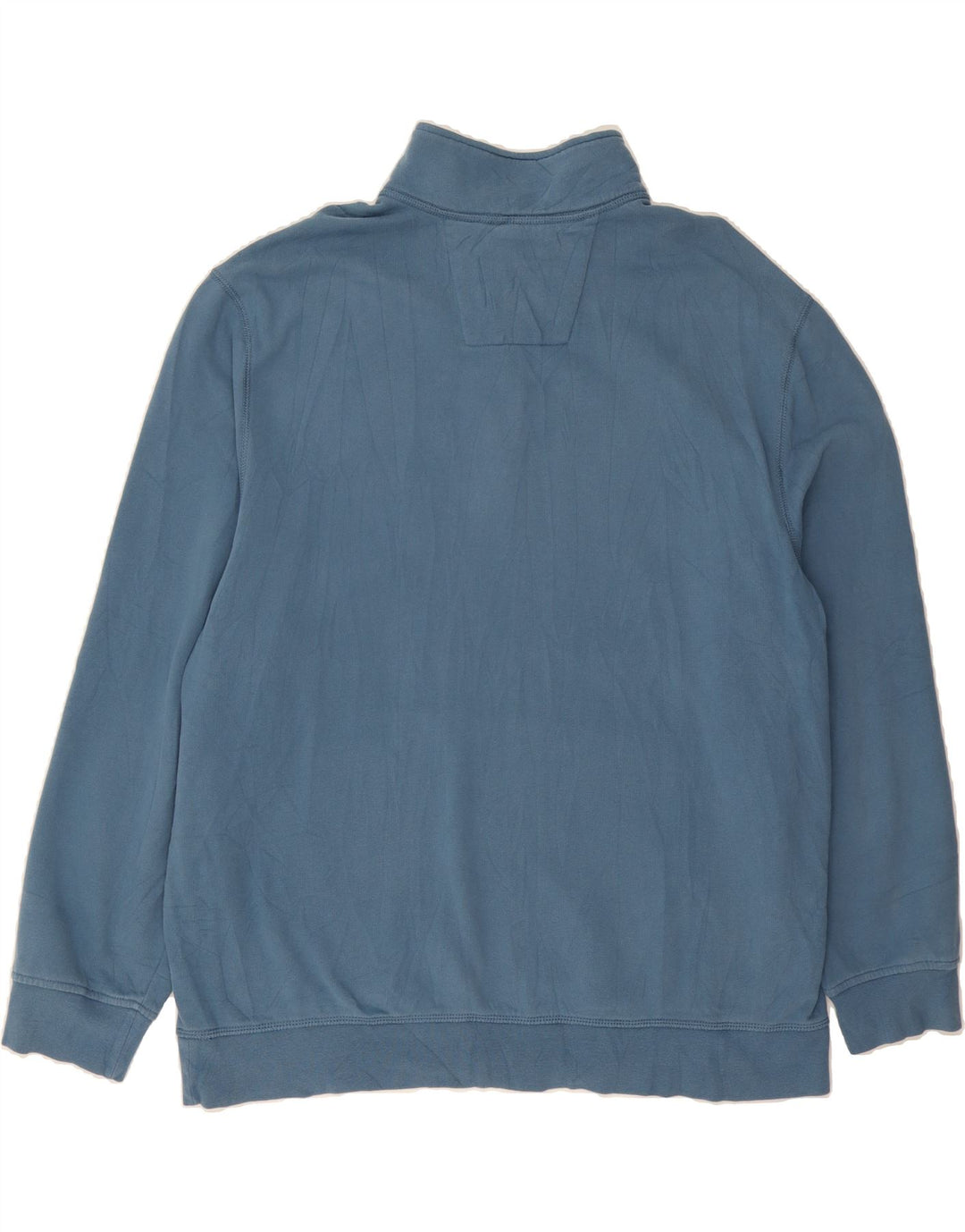 NAUTICA Mens Zip Neck Sweatshirt Jumper 2XL Blue Cotton Vintage Nautica and Second-Hand Nautica from Messina Hembry 