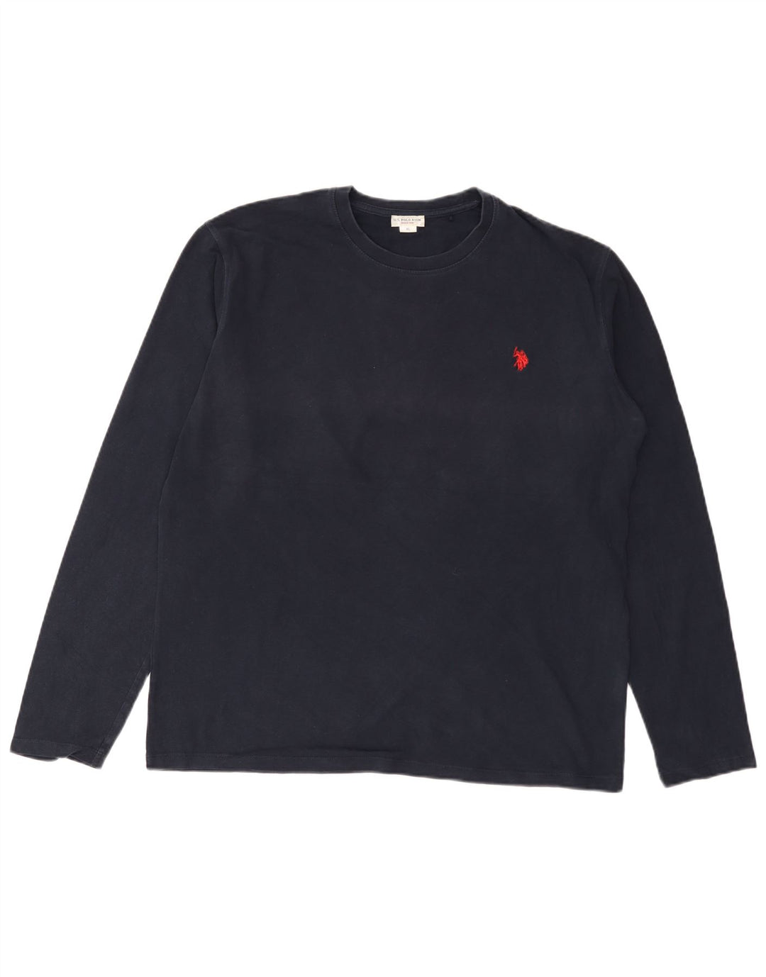 U.S. Polo Assn. Herren-Top, langärmelig, XL, Marineblau, Baumwolle